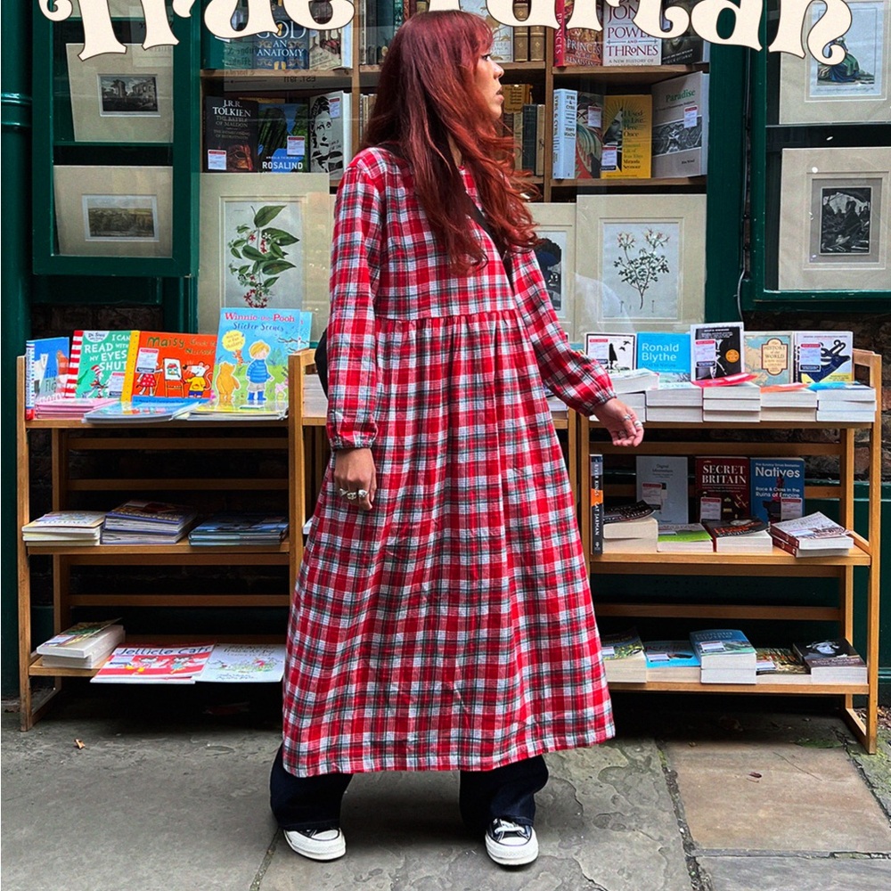 Lucy & Yak Maeve Dress - Scarlet Tartan